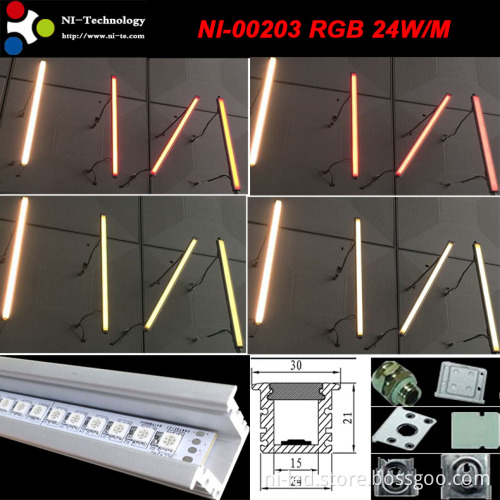 5050 Waterproof DC24V 7color RGB LED Bar Light
